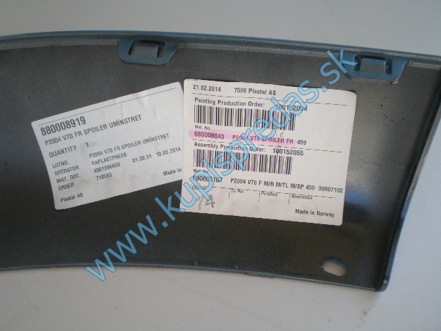 Spodný diel predného nárazníka Volvo V70 NOVÝ!  